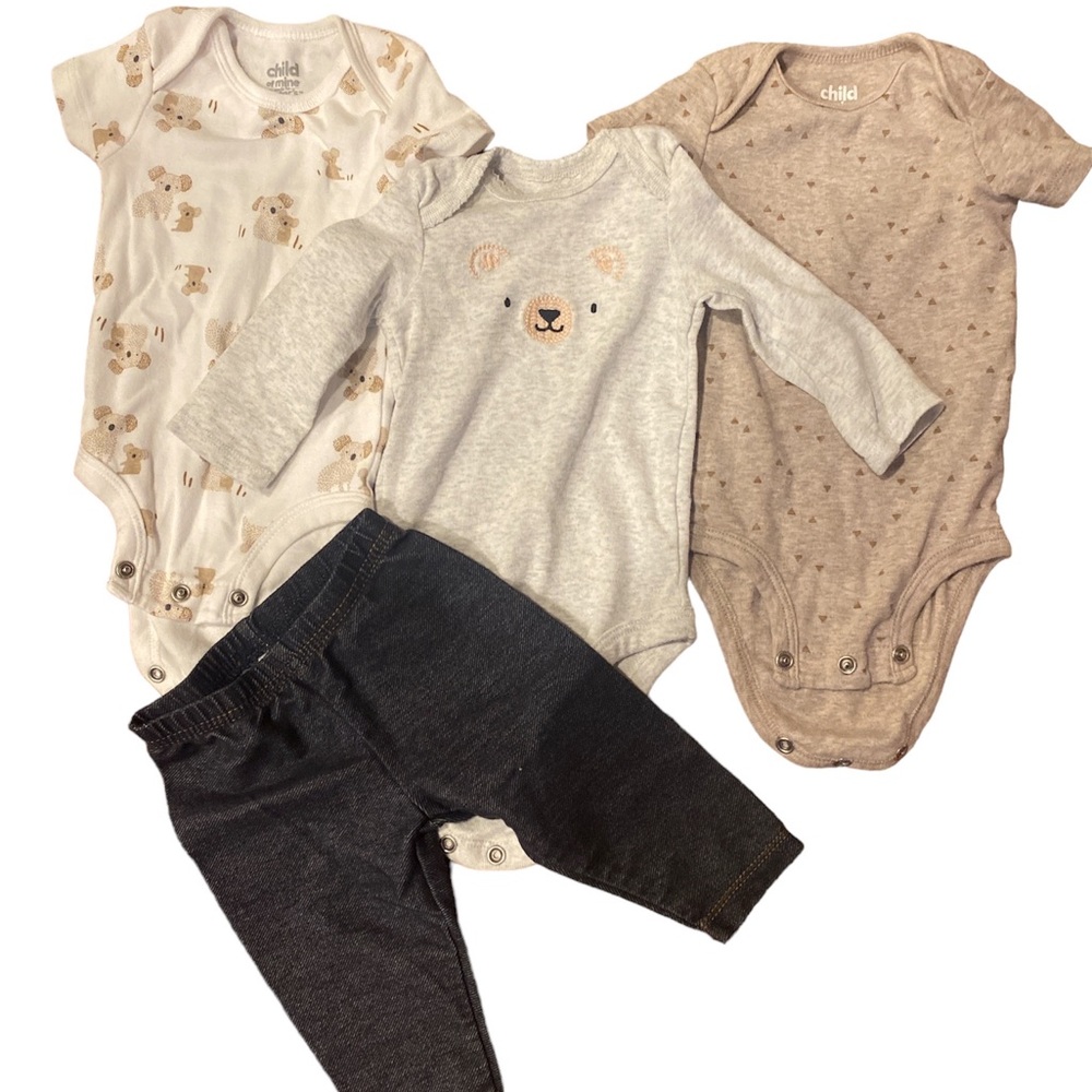 Carters 4 Piece Teddy Bear and Koala Set with Jeggings
